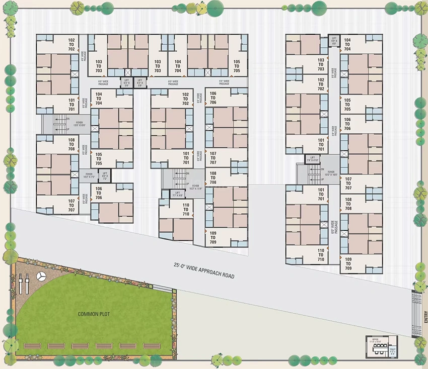 Master Plan of PC Ashapuri Enclave in Vatva, Ahmedabad - Image 377405