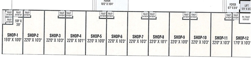 Floor Plan of Commercial PC Ashapuri Enclave in Vatva, Ahmedabad - Image 377412
