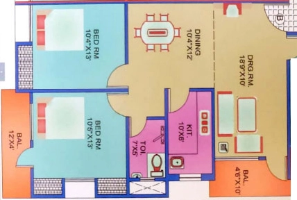 2 BHK Flat in Yash Sneh Vatika in Samlong, Ranchi - Image 908473