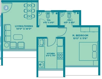1 BHK Flat in Suparshwa Urbana in Andheri East, Mumbai - Image 907030