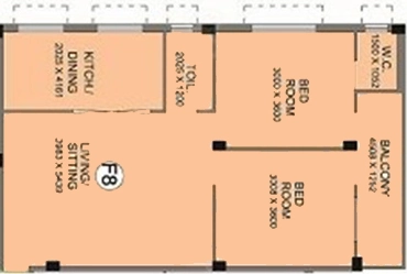 2 BHK Flat in Aatreyee Indranee in Durganagar, Kolkata - Image 906907