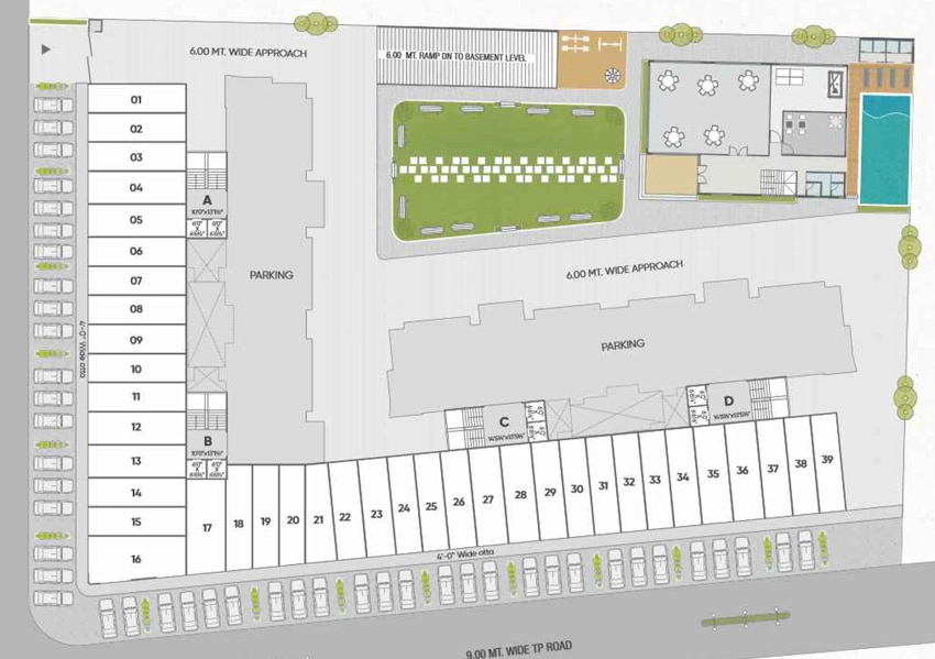 Master Plan of Nyalkaran Shree Siddheshwar Holyland in Sama Savli Road, Vadodara - Image 377429