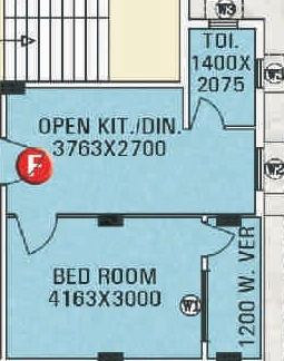 1 BHK Flat in Aatreyee Nirman Anjwainee in Dum Dum, Kolkata - Image 906908