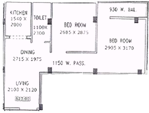 2 BHK Flat in Durga Apartment in Dum Dum, Kolkata - Image 906913