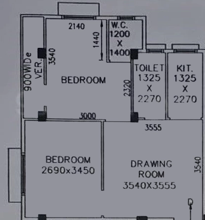 2 BHK Flat in Maa Sontoshi Shivaloy in Dum Dum, Kolkata - Image 906914