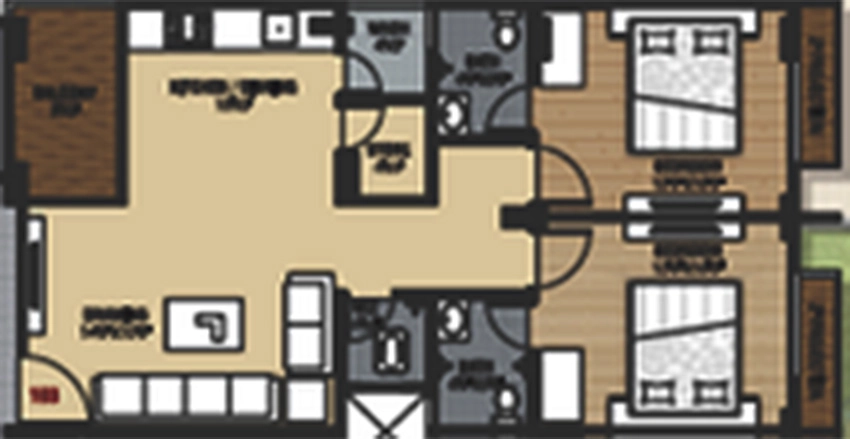 2 BHK Flat in Pearl Residency in Vejalpur, Ahmedabad - Image 906953