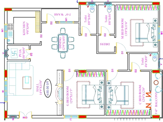 3 BHK Flat in Fido RR Homes in Kondapur, Hyderabad - Image 907056