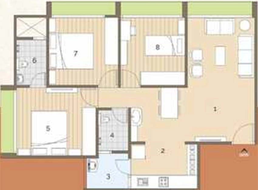 3 BHK Flat in Rashmi Royal in Vatva, Ahmedabad - Image 906981