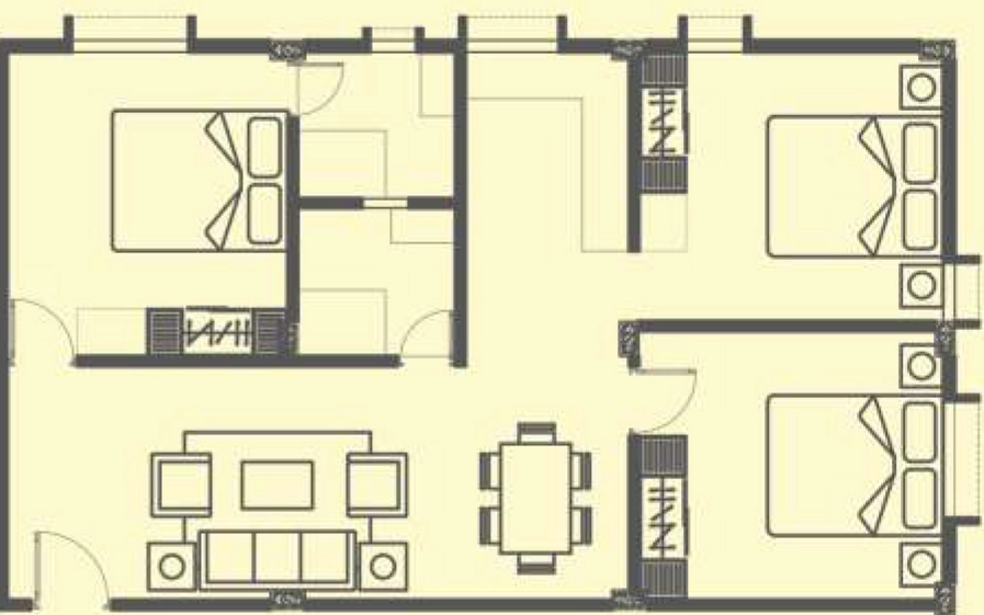 3 BHK Flat in Lakshmi Oasis in Howrah, Kolkata - Image 907017