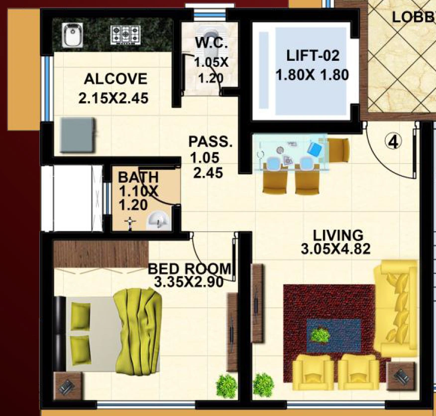 1 BHK Flat in Tista Impex Arpit in Andheri East, Mumbai - Image 908866