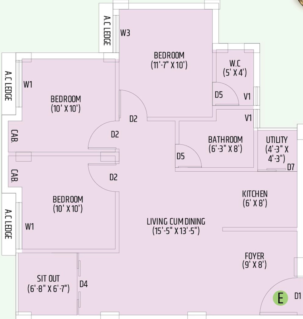 3 BHK Flat in Propertymen Mark in Howrah, Kolkata - Image 907040