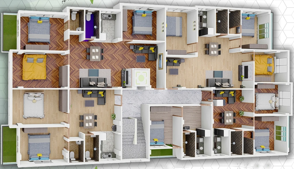 Floor Plan of Sai Royal Palace in Bally, Kolkata - Image 377760