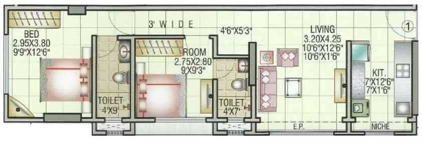 2 BHK Flat in Venezia Raj Darshan in Andheri East, Mumbai - Image 908906