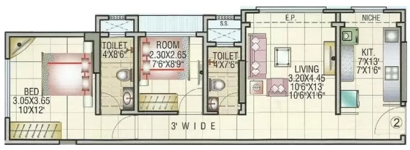 2 BHK Flat in Venezia Raj Darshan in Andheri East, Mumbai - Image 908907