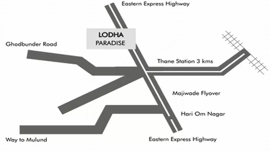 Location of Lodha Paradise - Image 381546