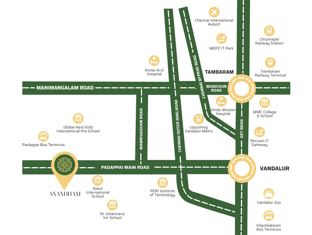 Location of Rajparis Anandham in Padappai, Chennai - Image 377815