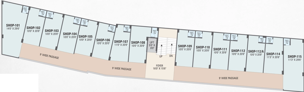 Floor Plan of Commercial Sanidhya Darshan Elegance in Sanand, Ahmedabad - Image 377833