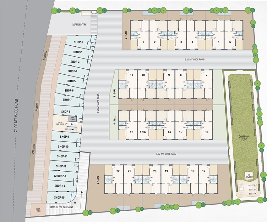 Master Plan of Commercial Sanidhya Darshan Elegance in Sanand, Ahmedabad - Image 377828
