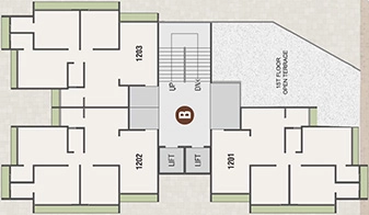 Floor Plan of R Sharan Sanidhya Status in Chandkheda, Ahmedabad - Image 377885