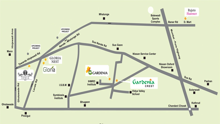 Location of Amit Rujuta Gardenia Crest - Image 381283