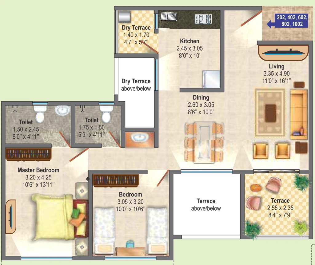 2 BHK Flat in DSK Gandhakosh in Baner, Pune - Image 908603