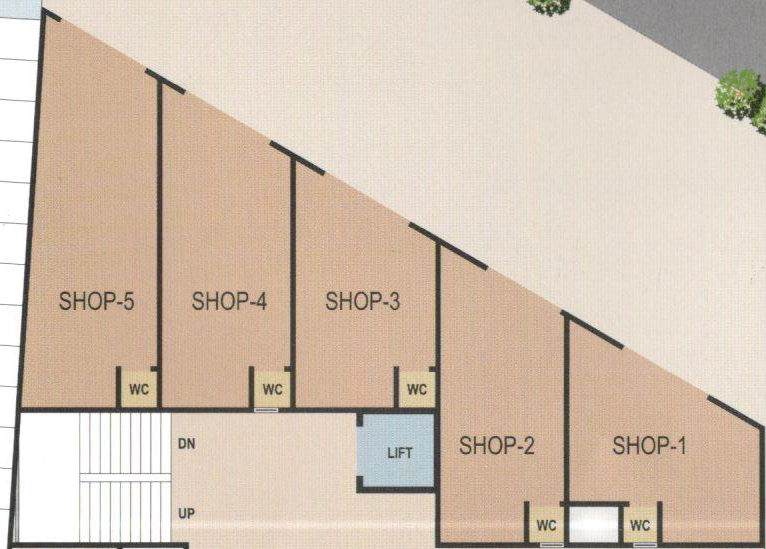 Floor Plan of Commercial Shanti Vraj Residency in Nava Naroda, Ahmedabad - Image 377911