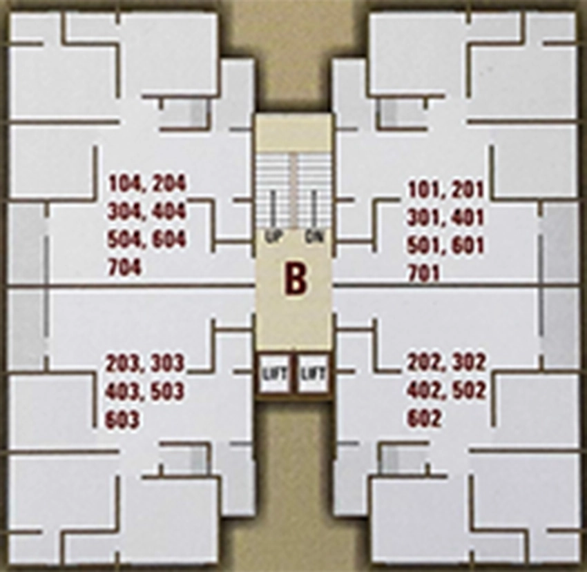 Floor Plan of Shiv Shikhar Residency in Nana Chiloda, Ahmedabad - Image 377927