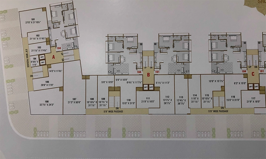 Master Plan of Commercial Shiv Shikhar Residency in Nana Chiloda, Ahmedabad - Image 377946