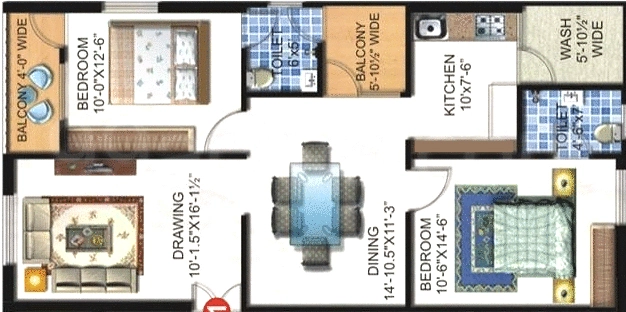 2 BHK Flat in Sneha Trends in Hafeezpet, Hyderabad - Image 907314