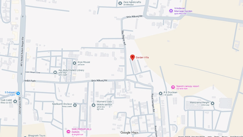 Location of Smarthome Garden Villa in Jaisinghpura, Jaipur - Image 378037