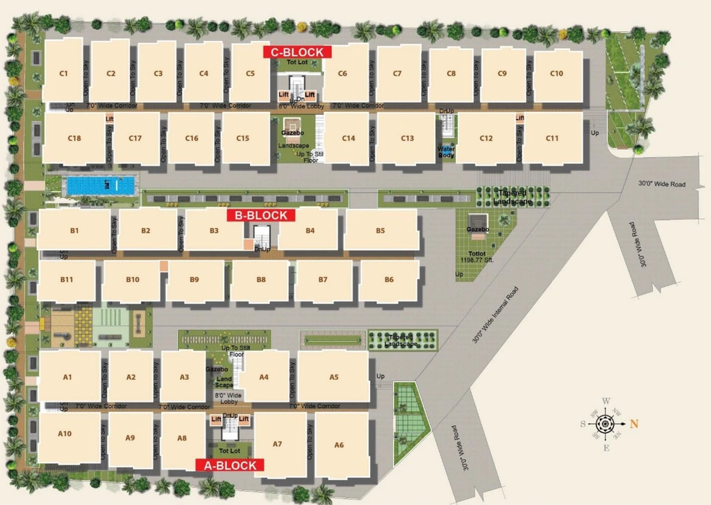 Master Plan of AR Infra Green Valley in Kondapur, Hyderabad - Image 378244