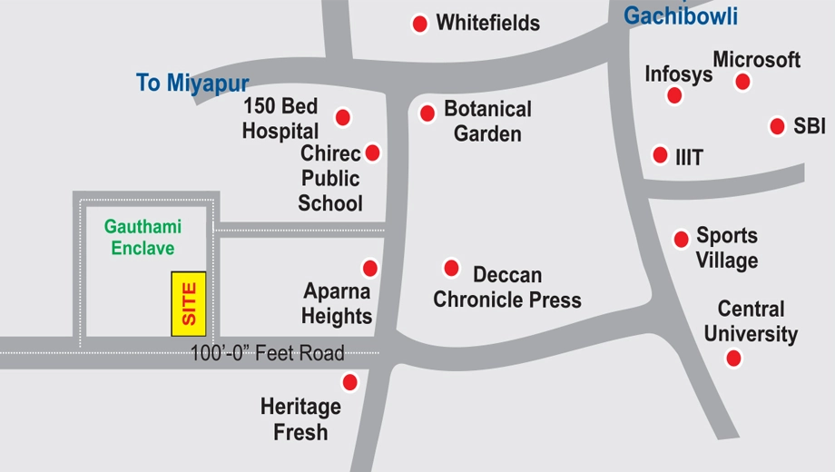 Location of Gauthami Sigma Towers - Image 378262