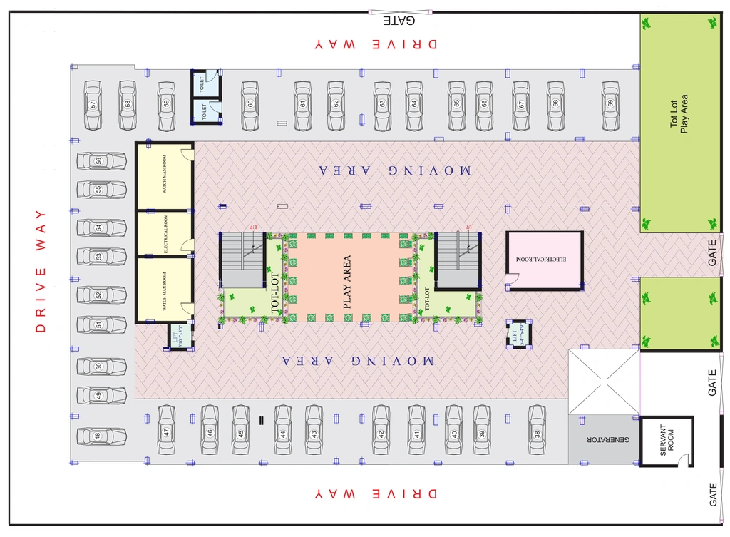Master Plan of Gauthami Sigma Towers in Kondapur, Hyderabad - Image 378260