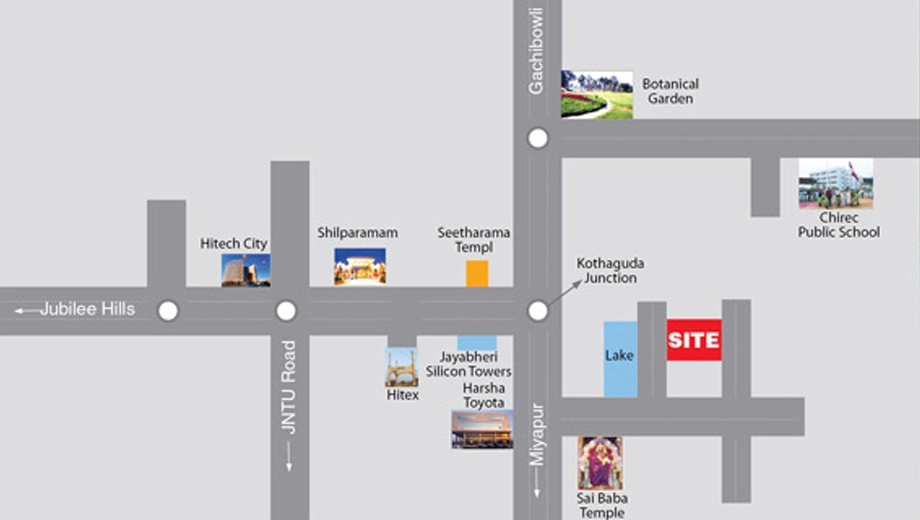 Location of Pranavas Lotus Park - Image 378305