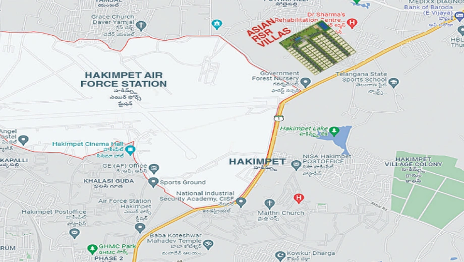 Location of Asian RSR Villas - Image 378090