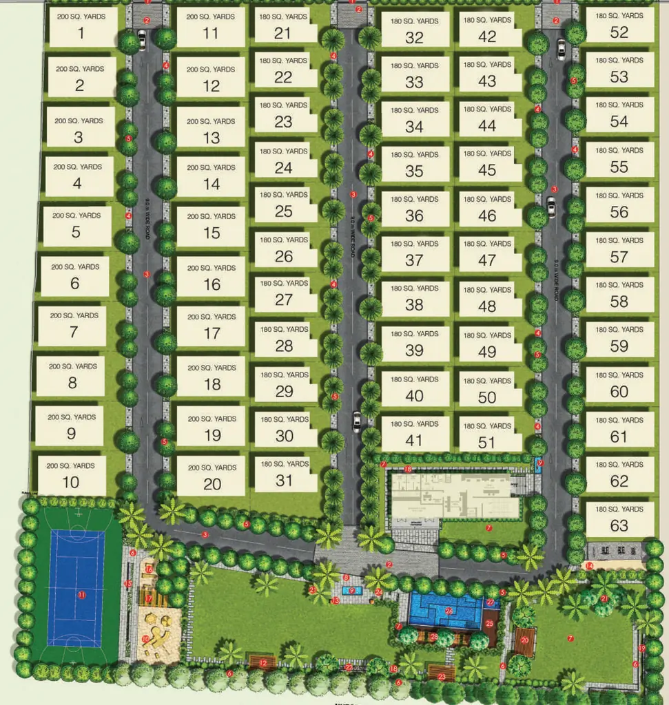 Master Plan of Asian RSR Villas in Secunderabad, Hyderabad - Image 378091