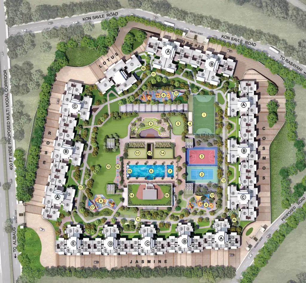Master Plan of Embassy Park in Panvel, Navi Mumbai - Image 378122