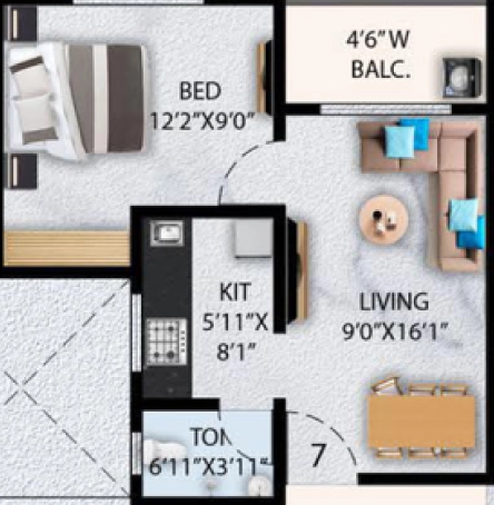 1 BHK Flat in Nayantara Kuber Heights in Dombivli East, Thane - Image 908679