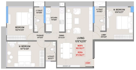 3 BHK Flat in Jet Ananta in Andheri West, Mumbai - Image 909029
