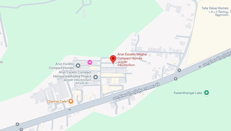 Location of Arun Excello Compact Homes Megha - Image 378163