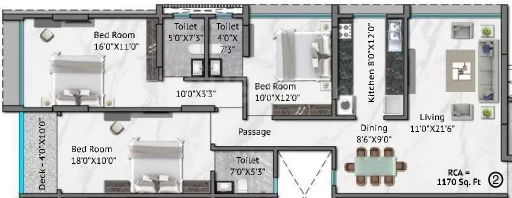 3 BHK Flat in Labharit Labh Sapphire in Andheri West, Mumbai - Image 909046