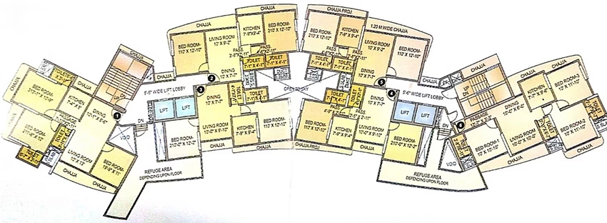Floor Plan of DLH Darpan in Andheri West, Mumbai - Image 379373