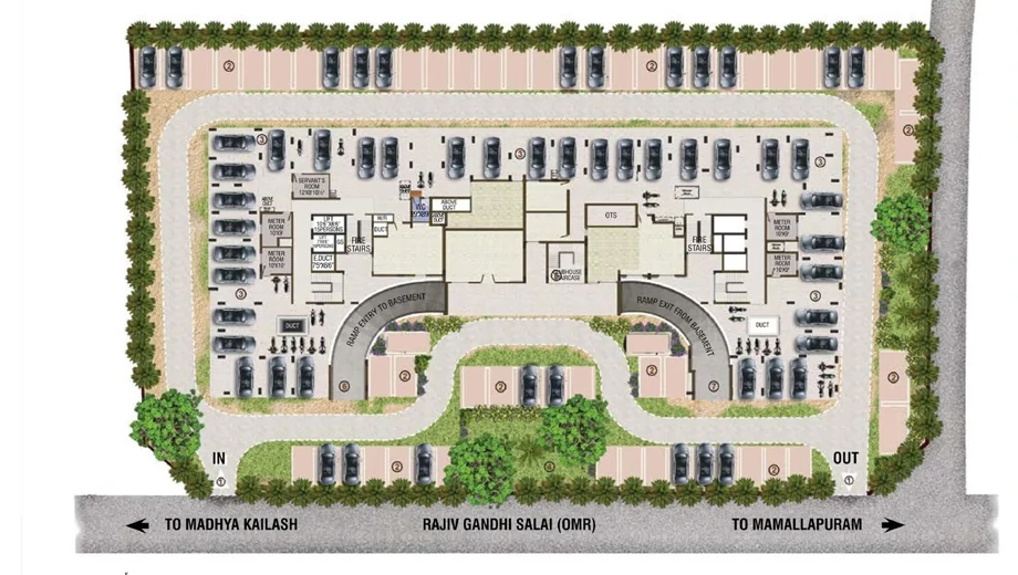 Master Plan of Sri Sreenivasa Crescent Heights in Sholinganallur, Chennai - Image 378180