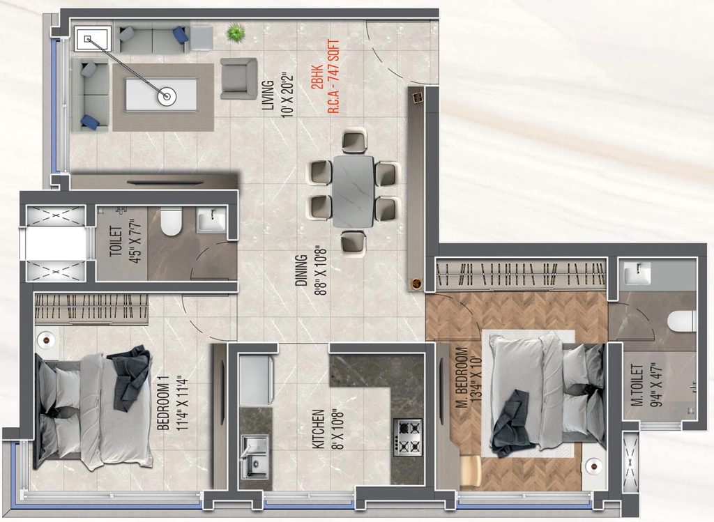 2 BHK Flat in Aarsh Parshwa Darshan Phase 1 in Andheri West, Mumbai - Image 908291