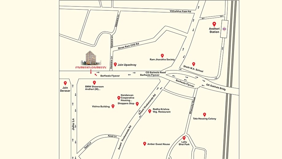 Location of Aarsh Parshwa Darshan Phase 1 - Image 380588