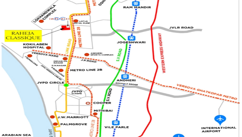Location of K Raheja Classique - Image 382322