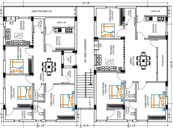 Floor Plan of Sri Maheshwari Vihaans Elite in Gachibowli, Hyderabad - Image 378522