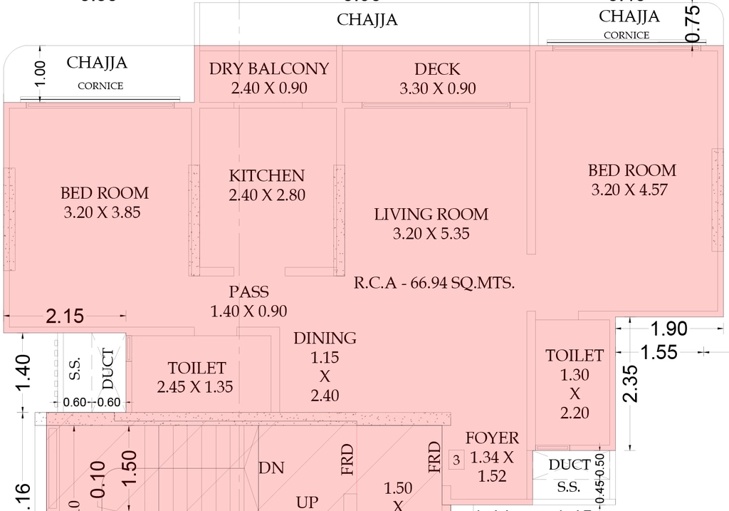 2 BHK Flat in Mesacon Magic Carpet in Andheri West, Mumbai - Image 908349