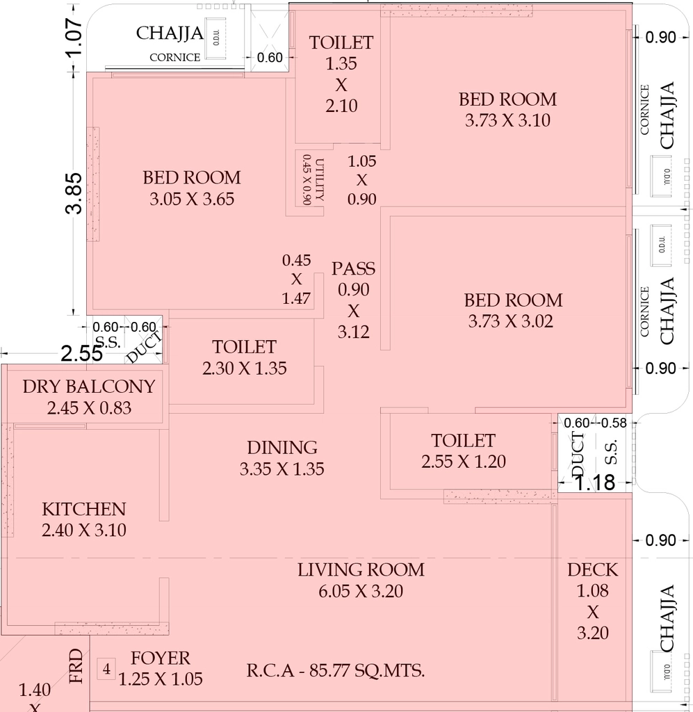 3 BHK Flat in Mesacon Magic Carpet in Andheri West, Mumbai - Image 908351