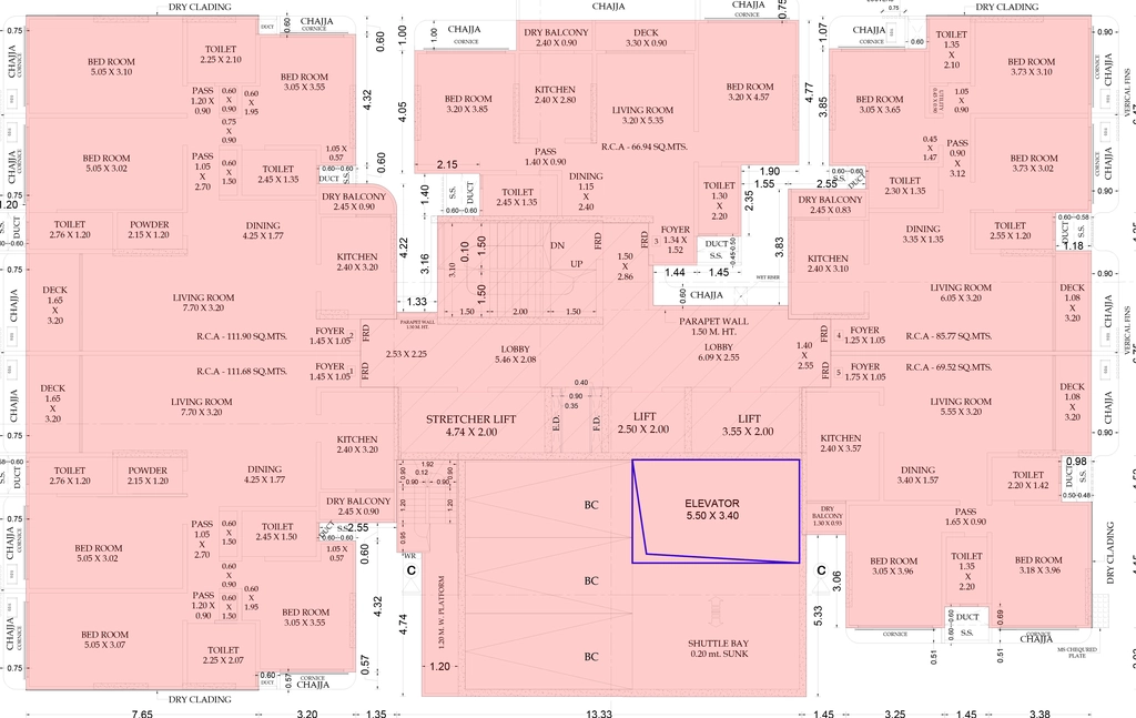 Floor Plan of Mesacon Magic Carpet in Andheri West, Mumbai - Image 380716